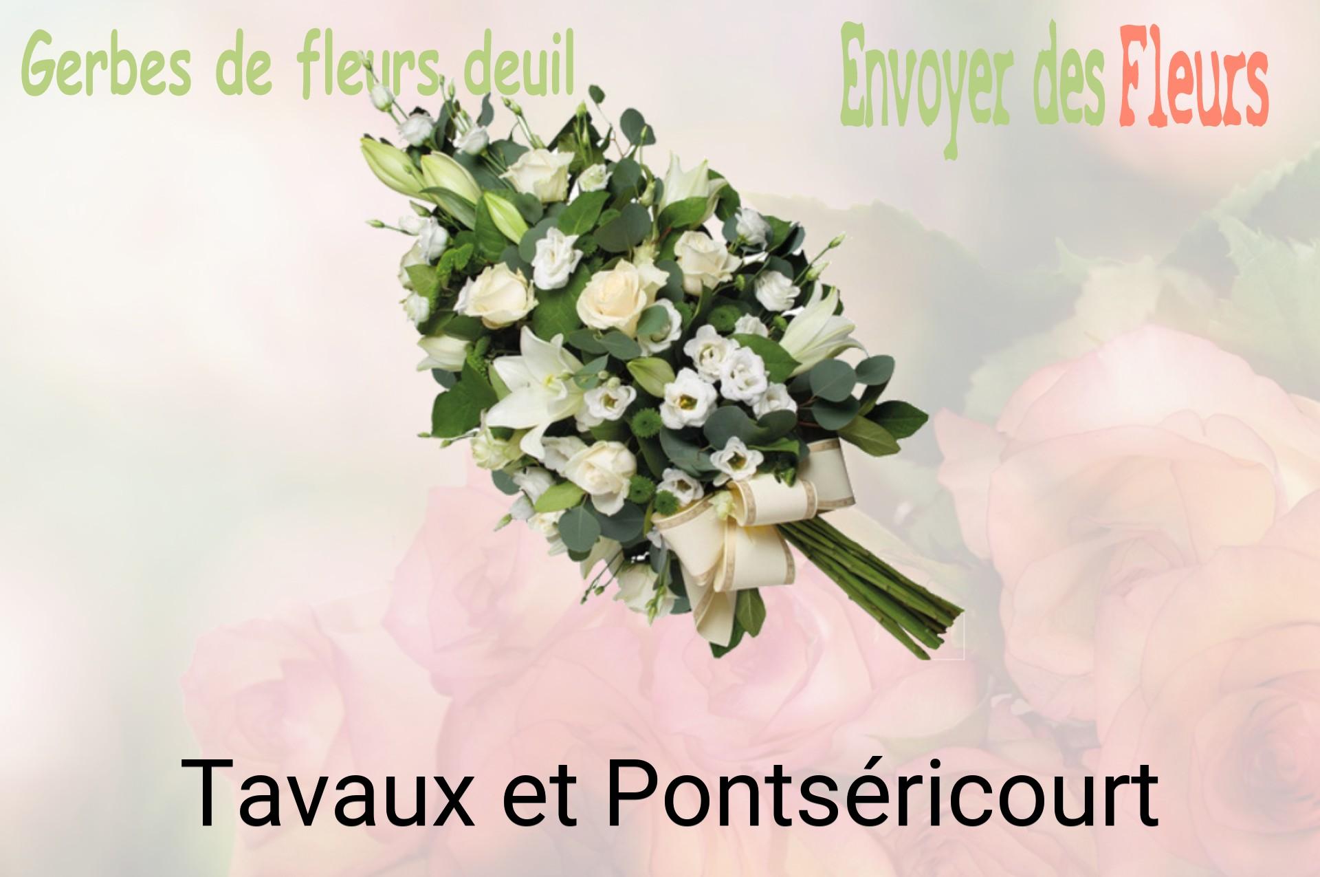 Gerbe de fleurs de deuil livrée à Tavaux-et-Pontséricourt